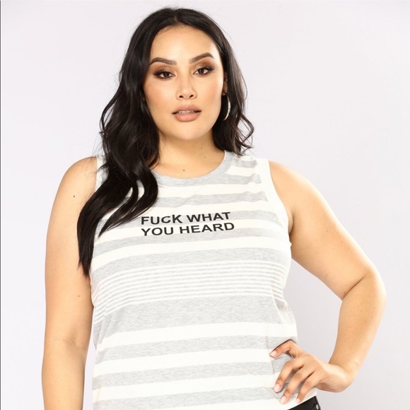 Fashion Nova Tops - Grey tank